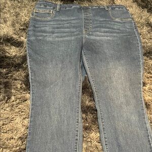 Stylish Gray Women's Straight Leg Jeans